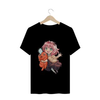 Nome do produto Camiseta Anya e Pochita - Spyxfamily e Chainsaw Man - Tecido Prime