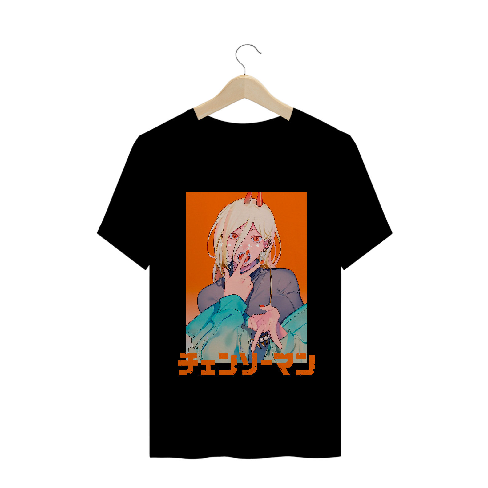 Camiseta Power Chainsaw Man - Tecido Quality