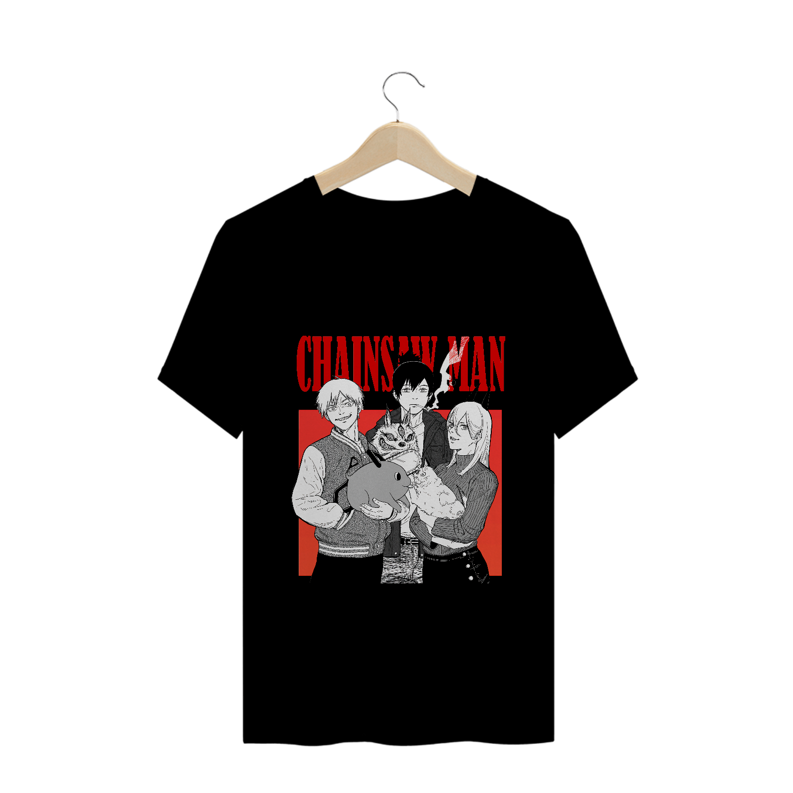 Camiseta Chainsaw Man - Tecido Quality