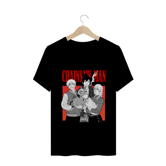 Camiseta Chainsaw Man - Tecido Quality
