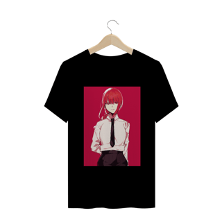 Camiseta Minimalista Makima Chainsaw Man - Tecido Quality