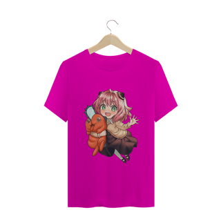 Nome do produto Camiseta Anya e Pochita - Spyxfamily e Chainsaw Man - Tecido Quality