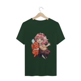 Nome do produto Camiseta Anya e Pochita - Spyxfamily e Chainsaw Man - Tecido Classic