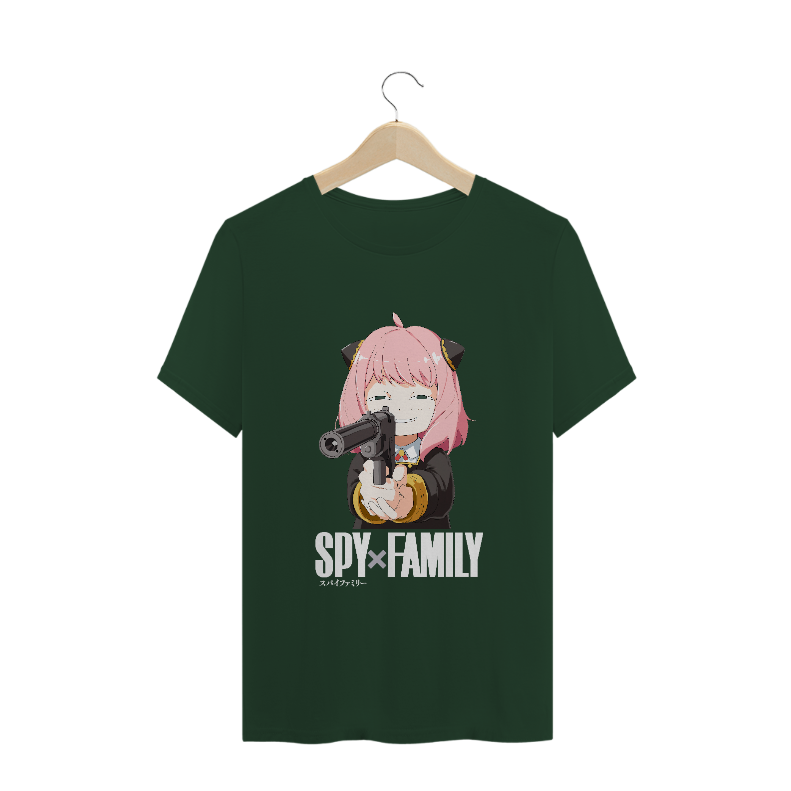 Camiseta Anya Spy x Family Letra Branca - Tecido Classic