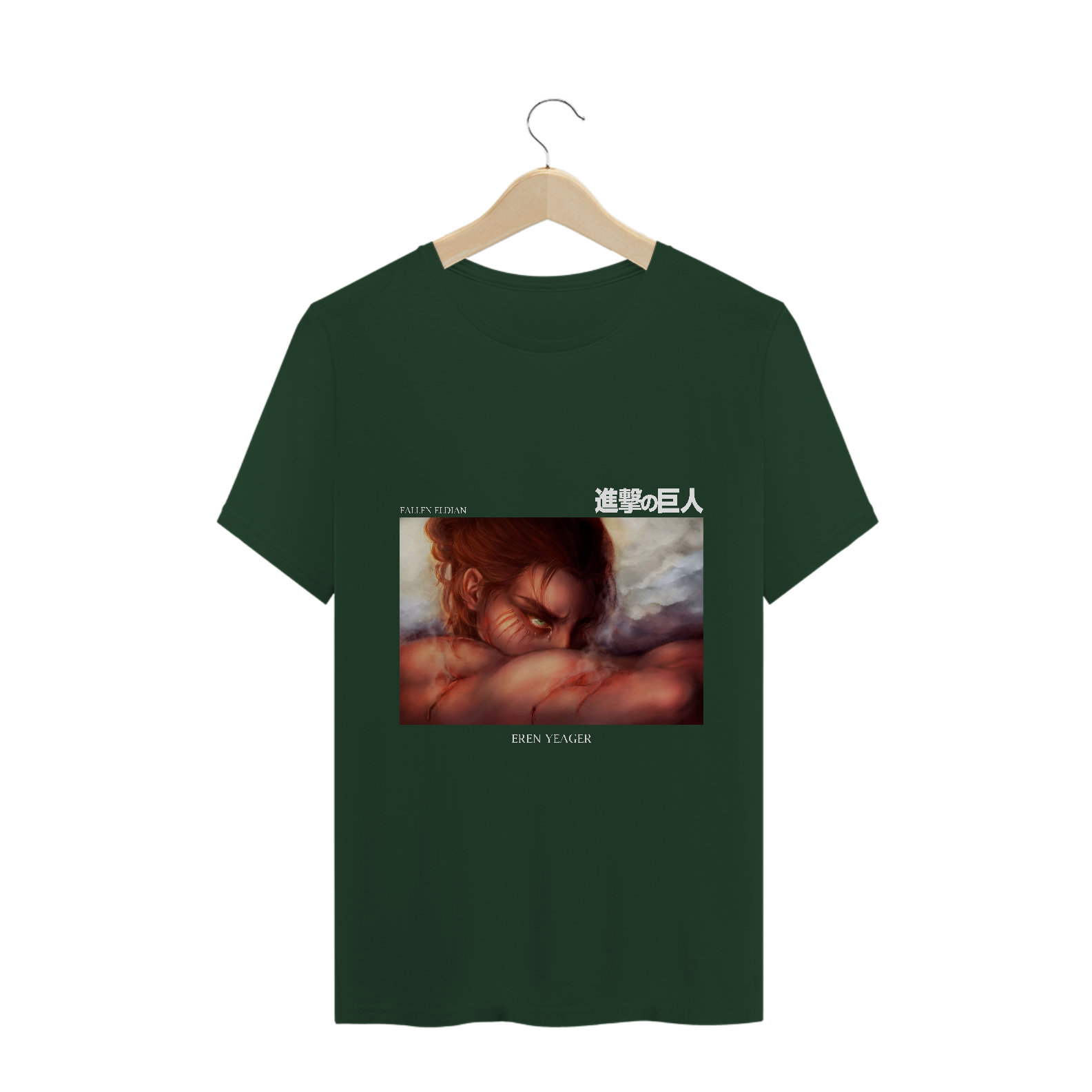 Camiseta Eren Anjo Caído Attack on Titan - Tecido Classic