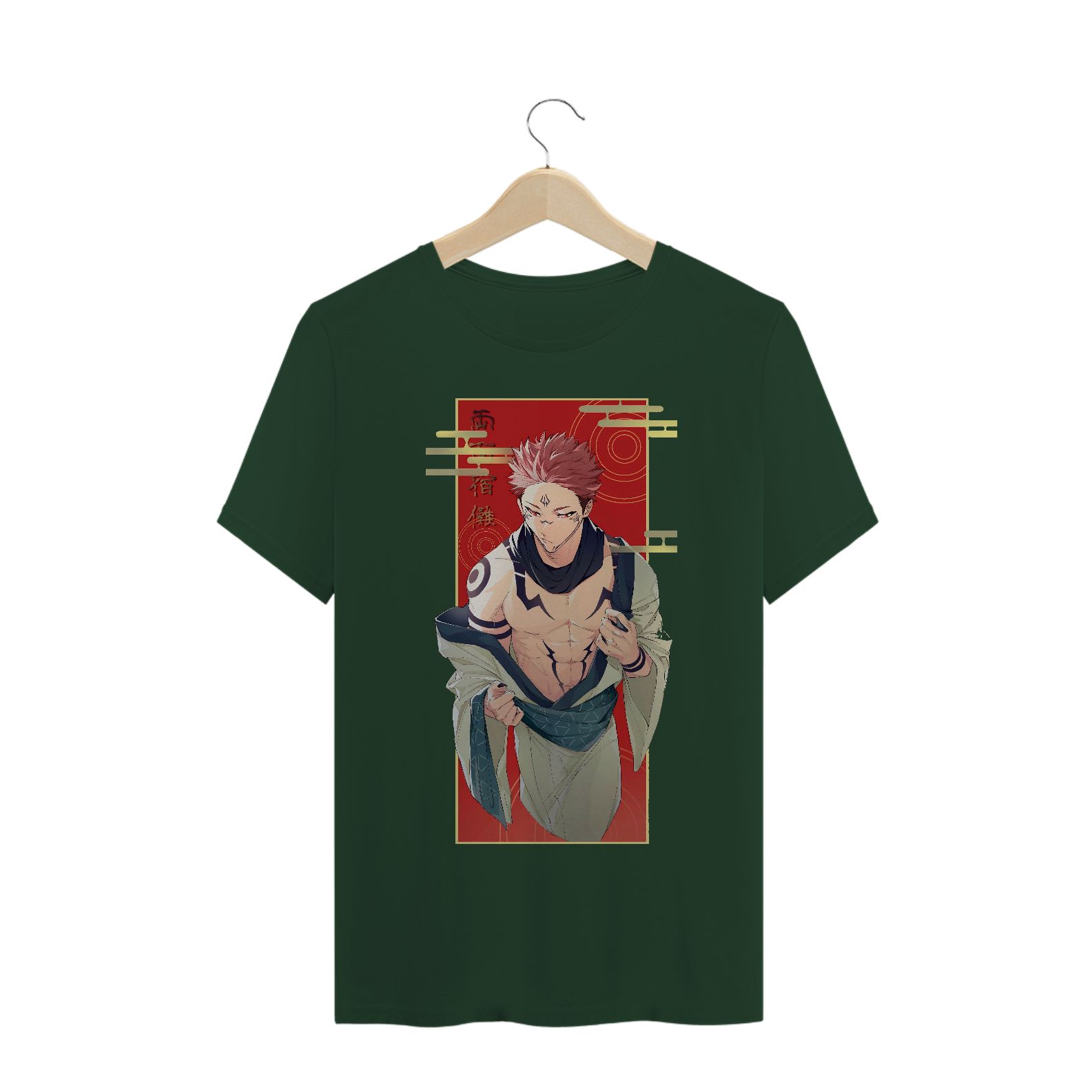 Camiseta Yuji Itadori Sukuna Jujutsu Kaisen - Tecido Classic