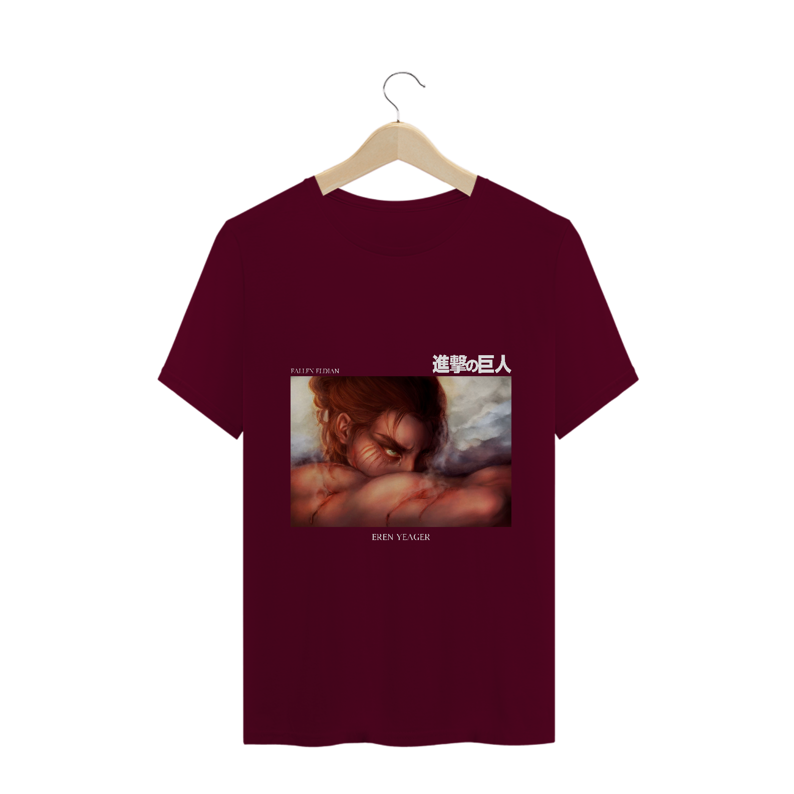 Camiseta Eren Anjo Caído Attack on Titan - Tecido Quality