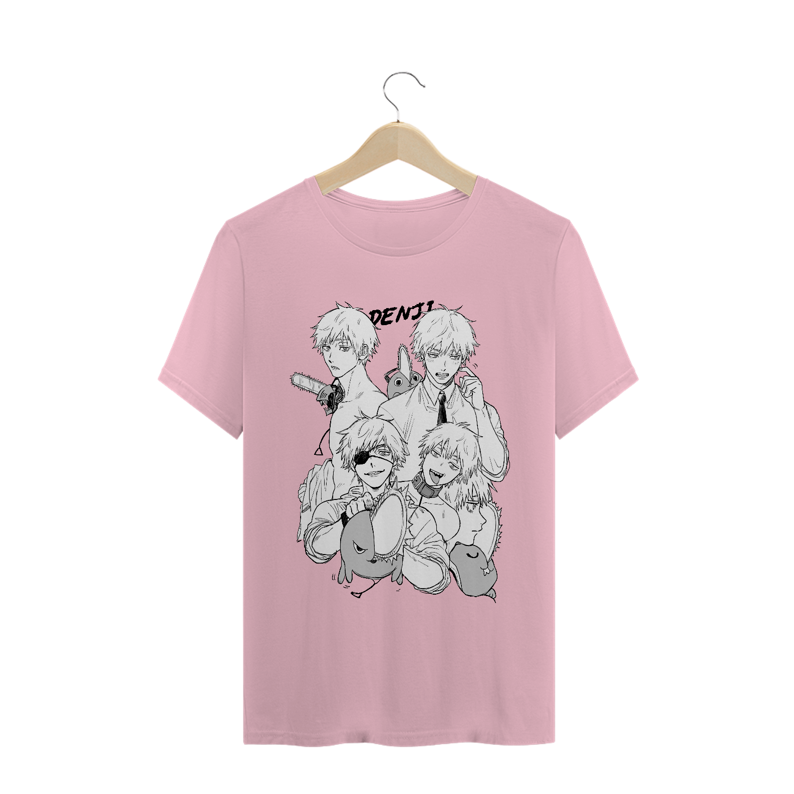 Camiseta Denji Chainsaw Man - Tecido Classic