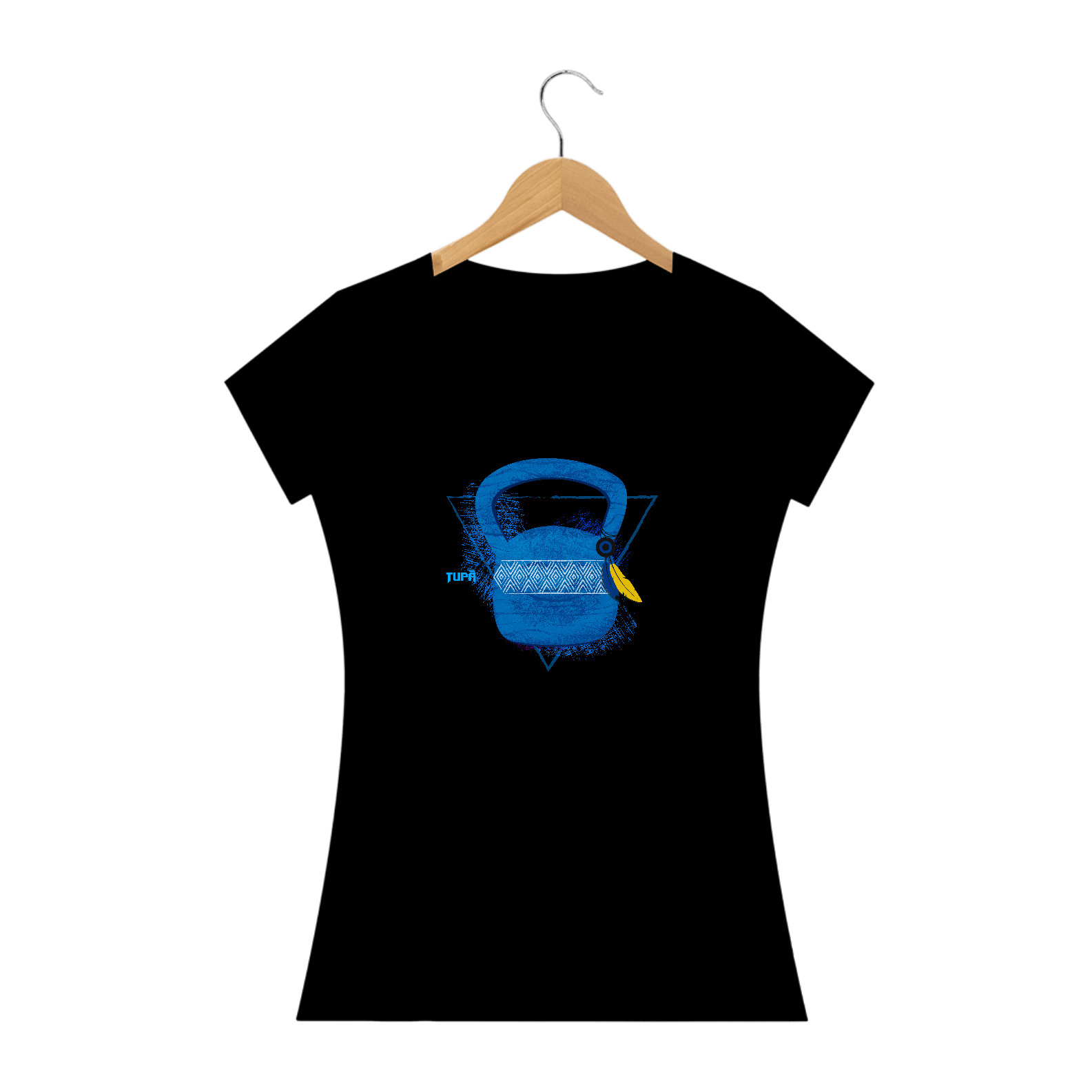 Camisa Babylook kettelbel Azul Chakaruna