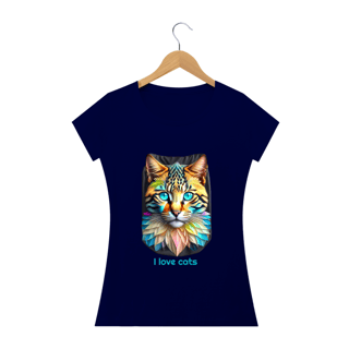 Nome do produto Blusa BABY LONG - I love cats