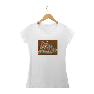 Nome do produto CAMISETA BABY LONG - I LOVE