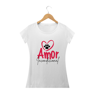 Nome do produto CAMISA BABY LONG - AMOR INCONDICIONAL POR PET