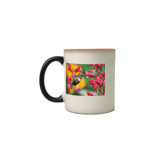CANECA MÁGICA COM ESTAMPA INVISÍVEL QUE APARECE AO COLOCAR LÍQUIDO QUENTE