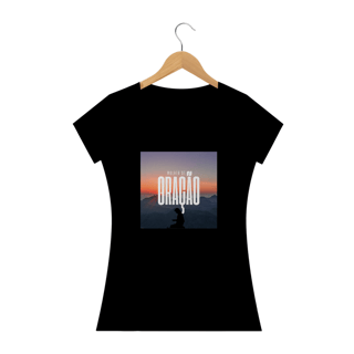 CAMISETA BABY LONG - MULHER DE ORAÇÃO