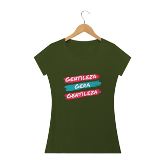 Nome do produto CAMISETA BABY LONG - GENTILEZA GERA GENTILEZA