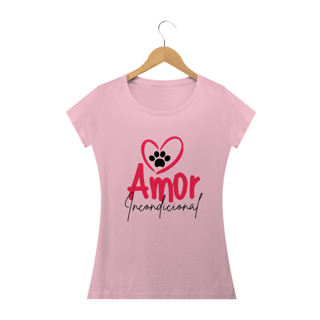 Nome do produto CAMISA BABY LONG - AMOR INCONDICIONAL POR PET