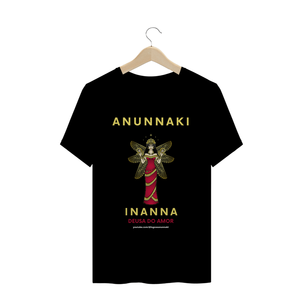 Nome do produto: Camiseta Anunnaki Inanna Deusa do Amor Preta