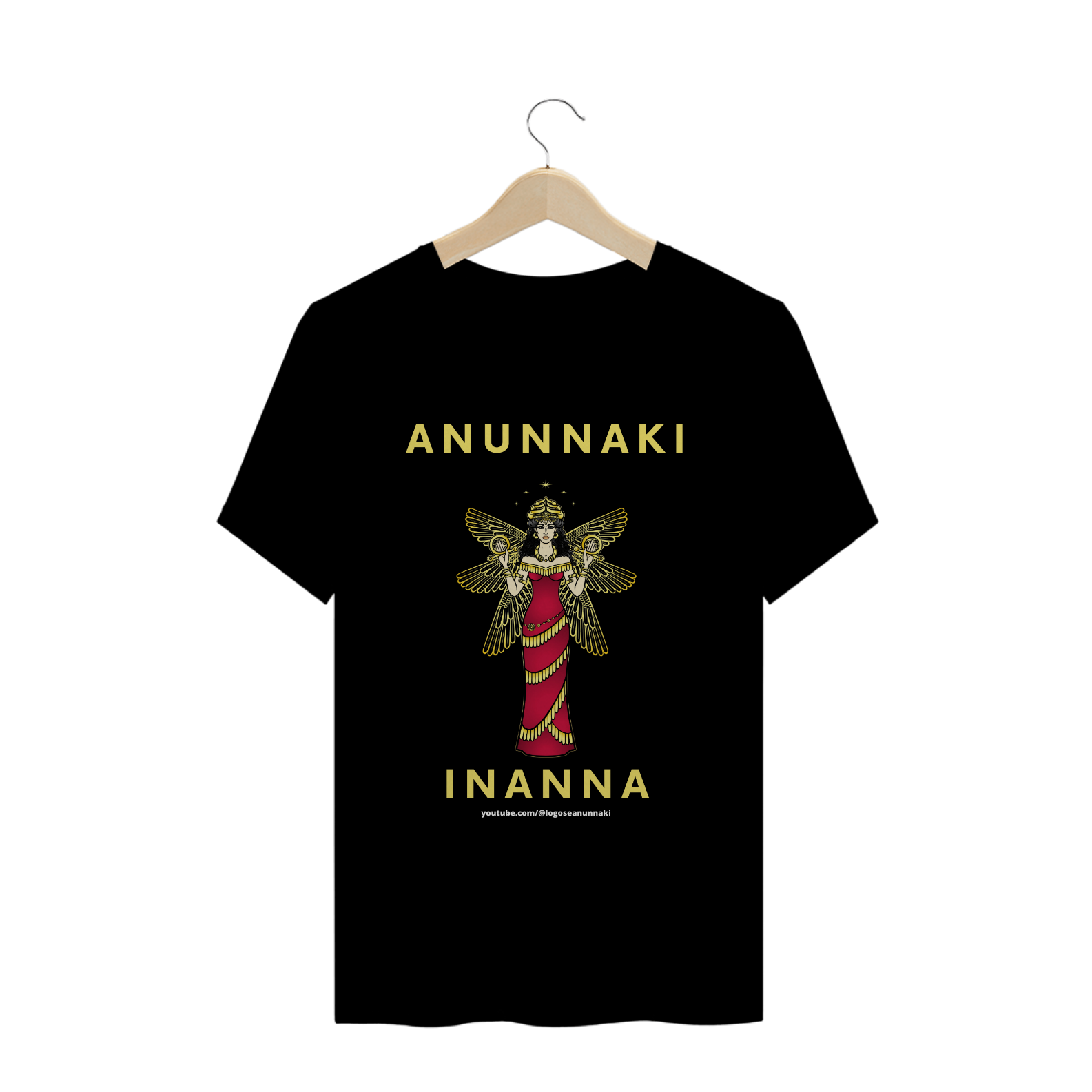 Camiseta Anunnaki Inanna cor preta