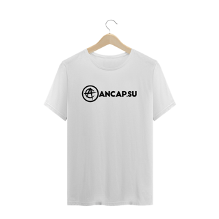 Nome do produto Camiseta Ancapsu Logo e nome do Canal Preto