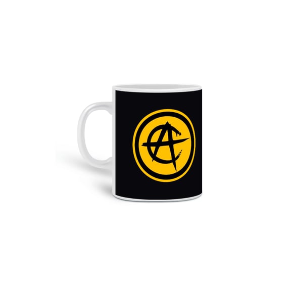 Caneca Ancapsu É muita Ciência Fundo Preto