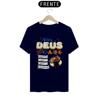 Nome do produto Camiseta Dimona Estampada Amar Deus com Café
