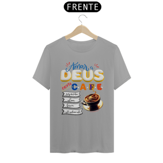 Nome do produto Camiseta Dimona Estampada Amar Deus com Café