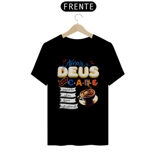 Nome do produto Camiseta Dimona Estampada Amar Deus com Café