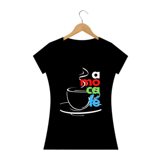 Nome do produto Camiseta Dimona Feminina Personalizada Estampada Amo Café 