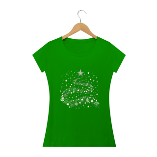 Nome do produto Camiseta Estampada Feminina Natal Caminho de Estrelas