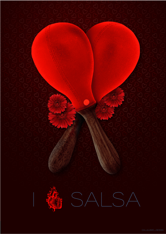 I Love Salsa Poster