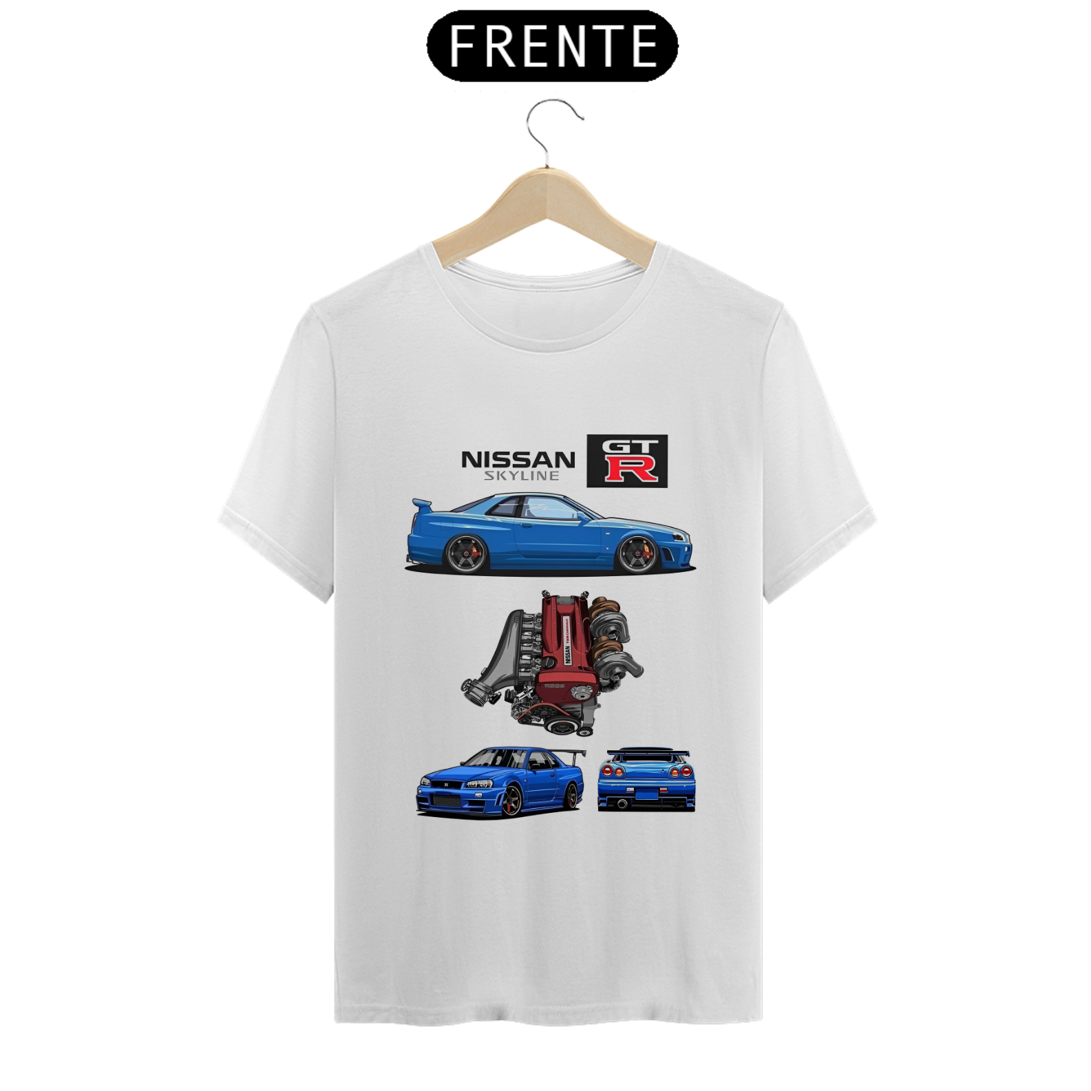 Camiseta - Nissan Skyline R34