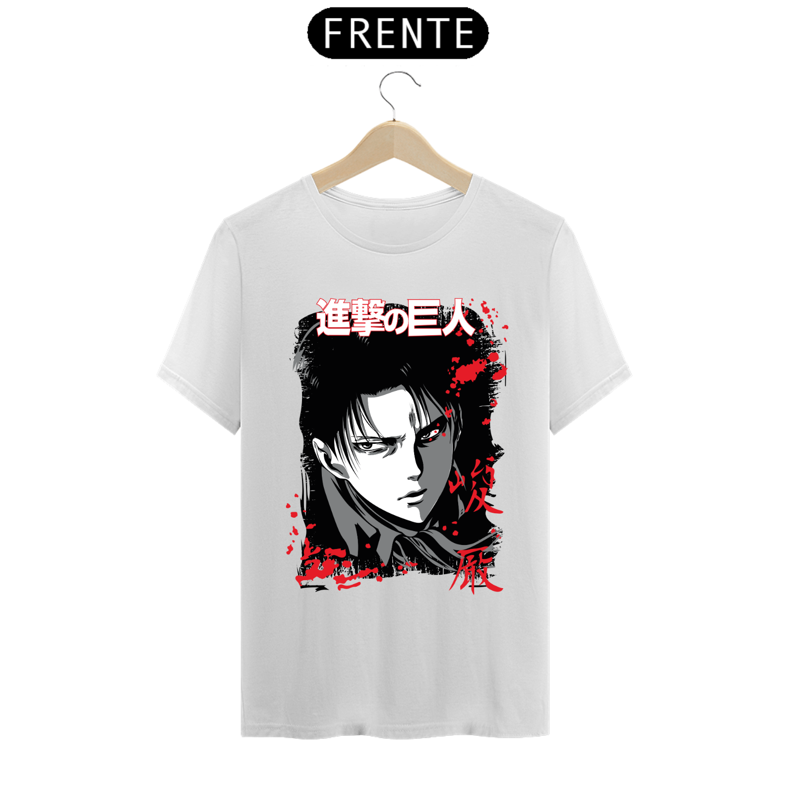 Camiseta - Levi Ackerman (Attack on Titan)