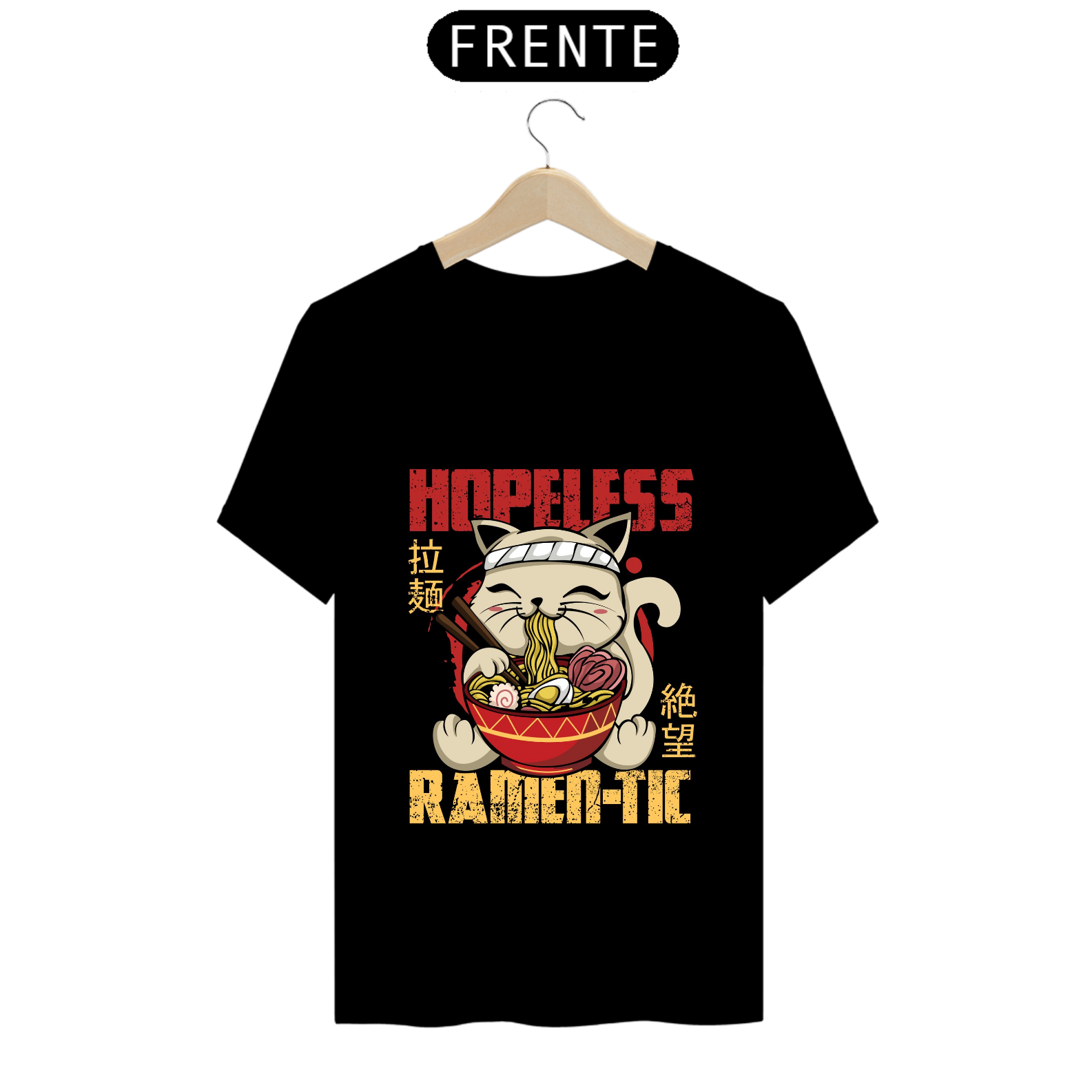 Camiseta - Ramen Cat Romantic Ramic