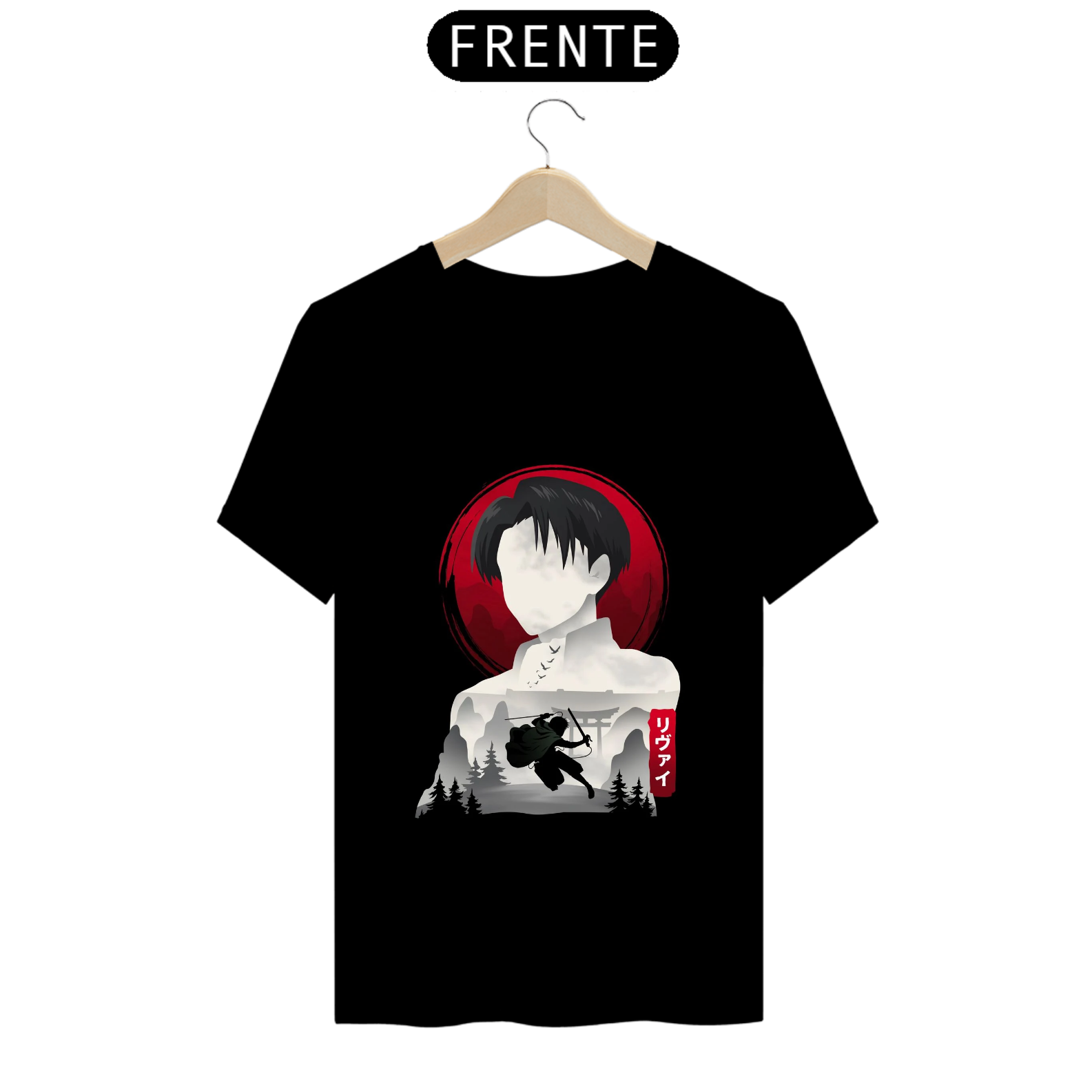 Camiseta - Levi Ackerman (Attack on Titan)