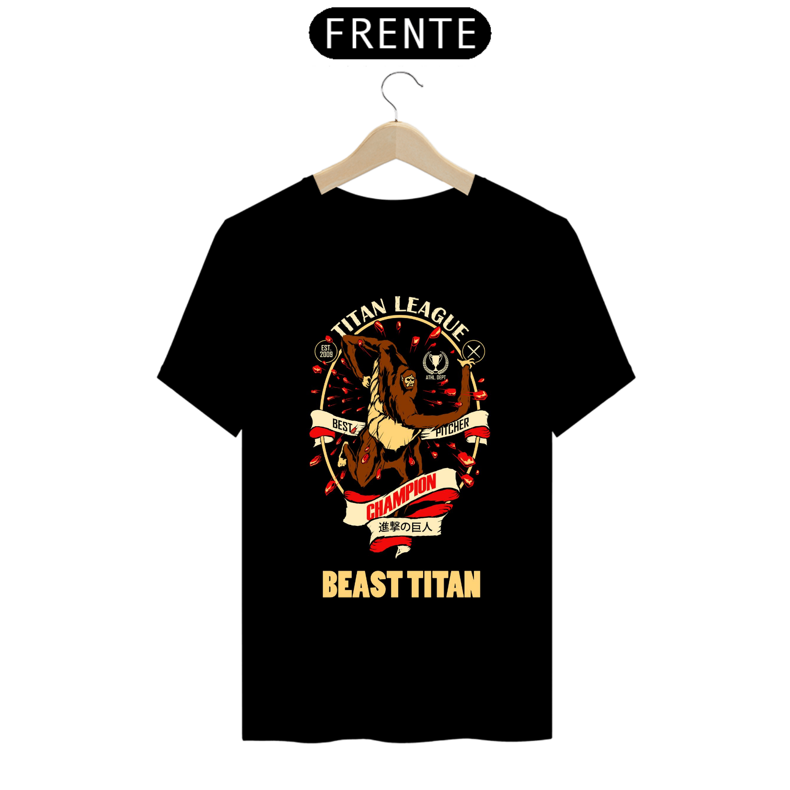 Camiseta - Titã Bestial (Attack on Titan)