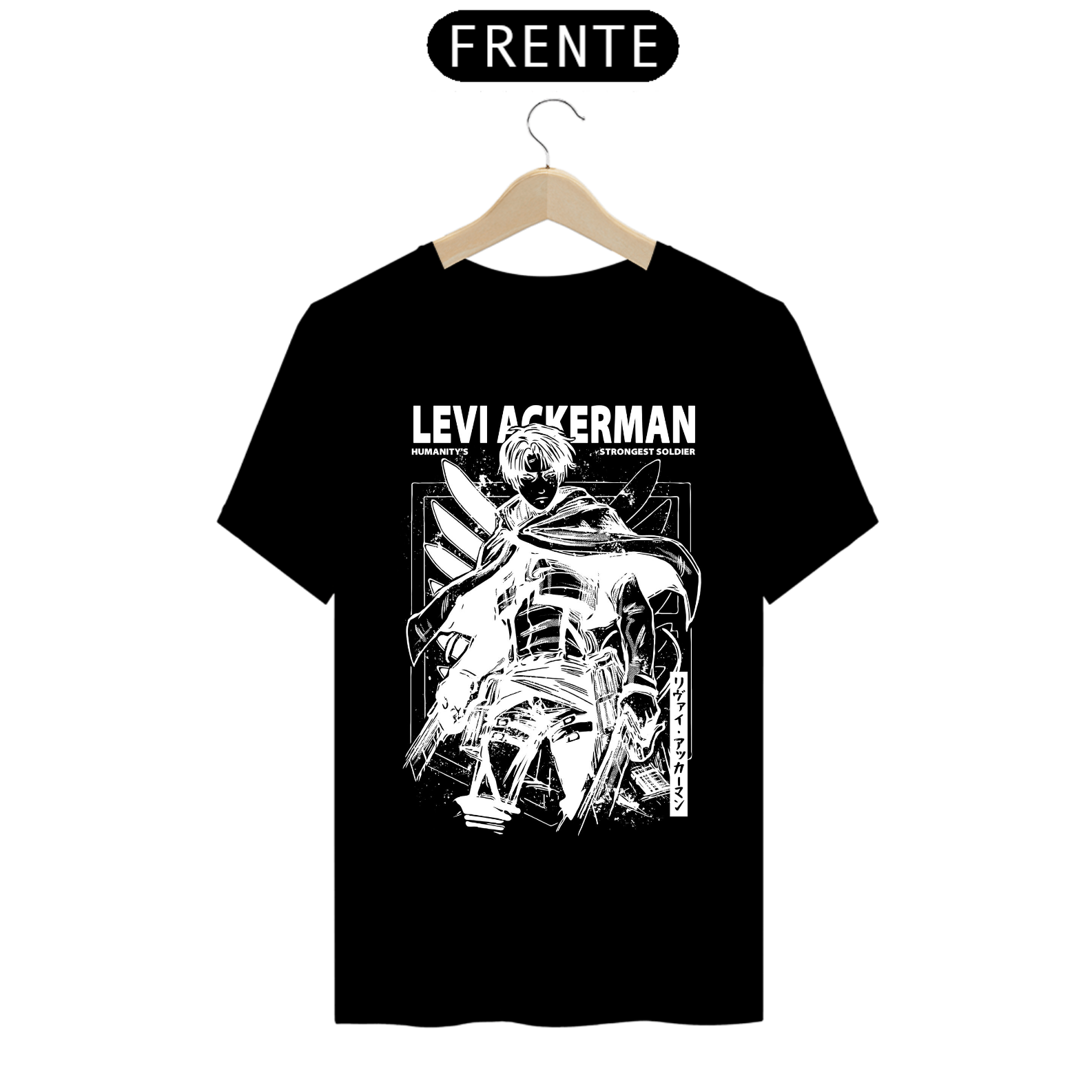 Camiseta - Levi Ackerman (Attack on Titan)