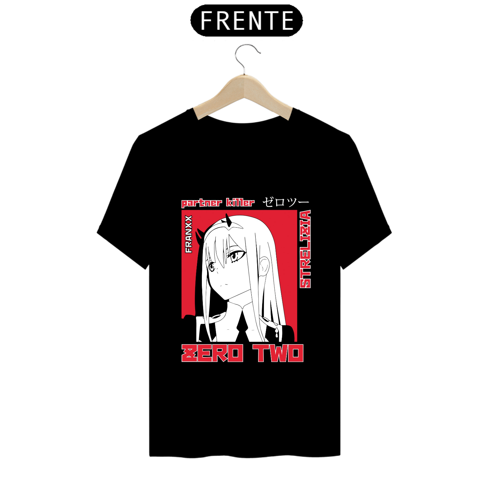 Camiseta - Zero Two (Darling in the Franxx)