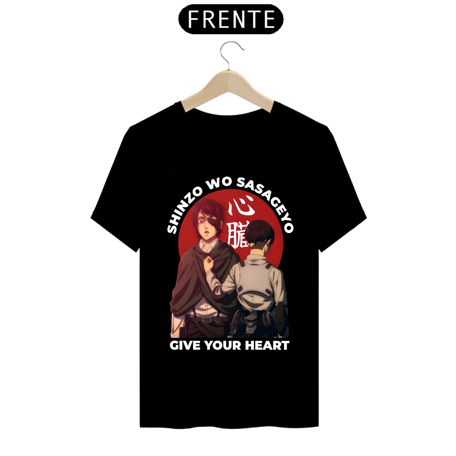 Camiseta - Hange & Levi (Attack on Titan)