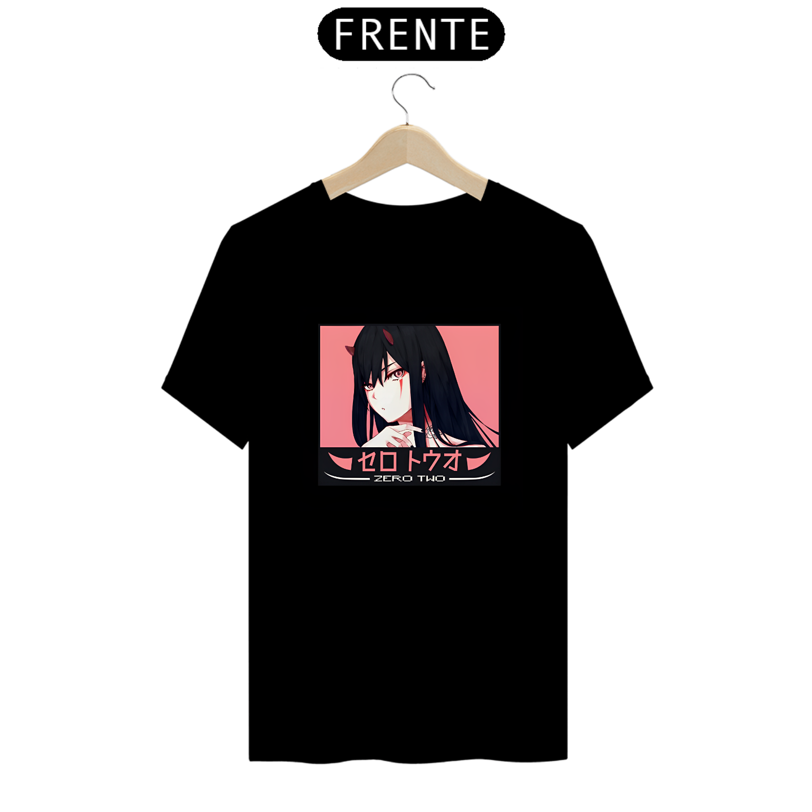 Camiseta - Zero Two Black (Darling in the Franxx)