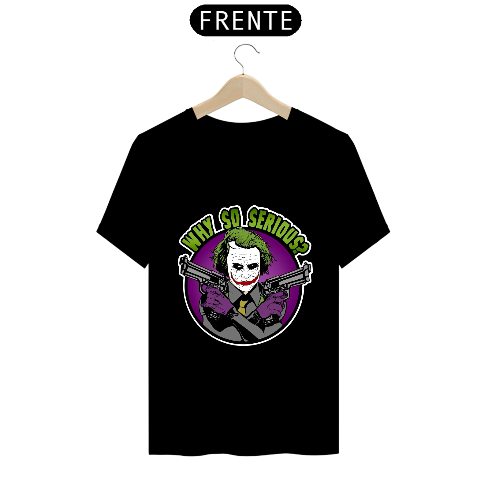 Camiseta - Porque tão Sério? - Coringa (DC)