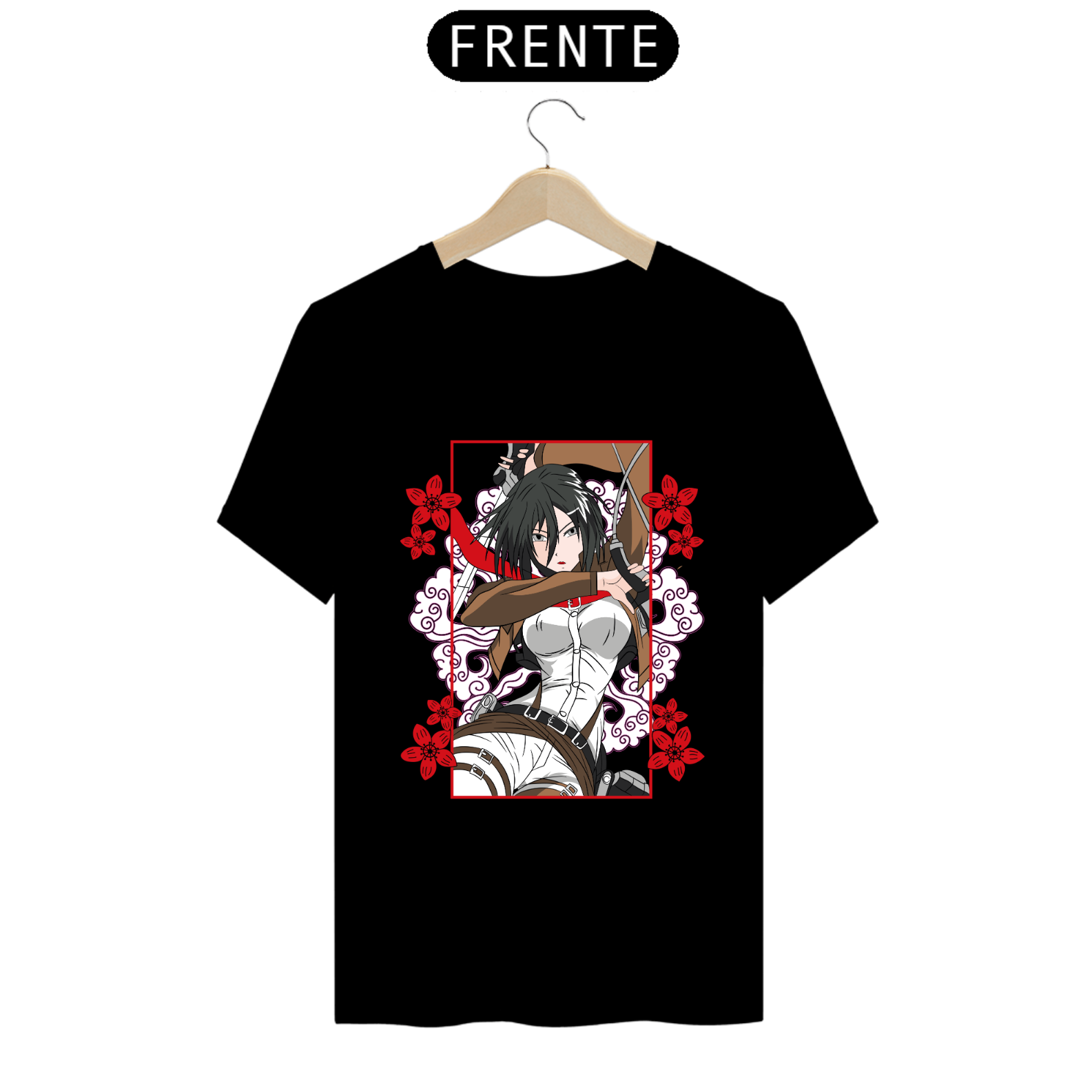 Camiseta - Mikasa Ackerman (Attack on Titan)