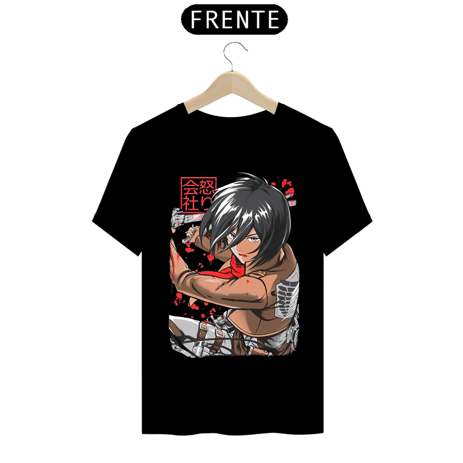 Camiseta - Mikasa Ackerman (Attack on Titan)