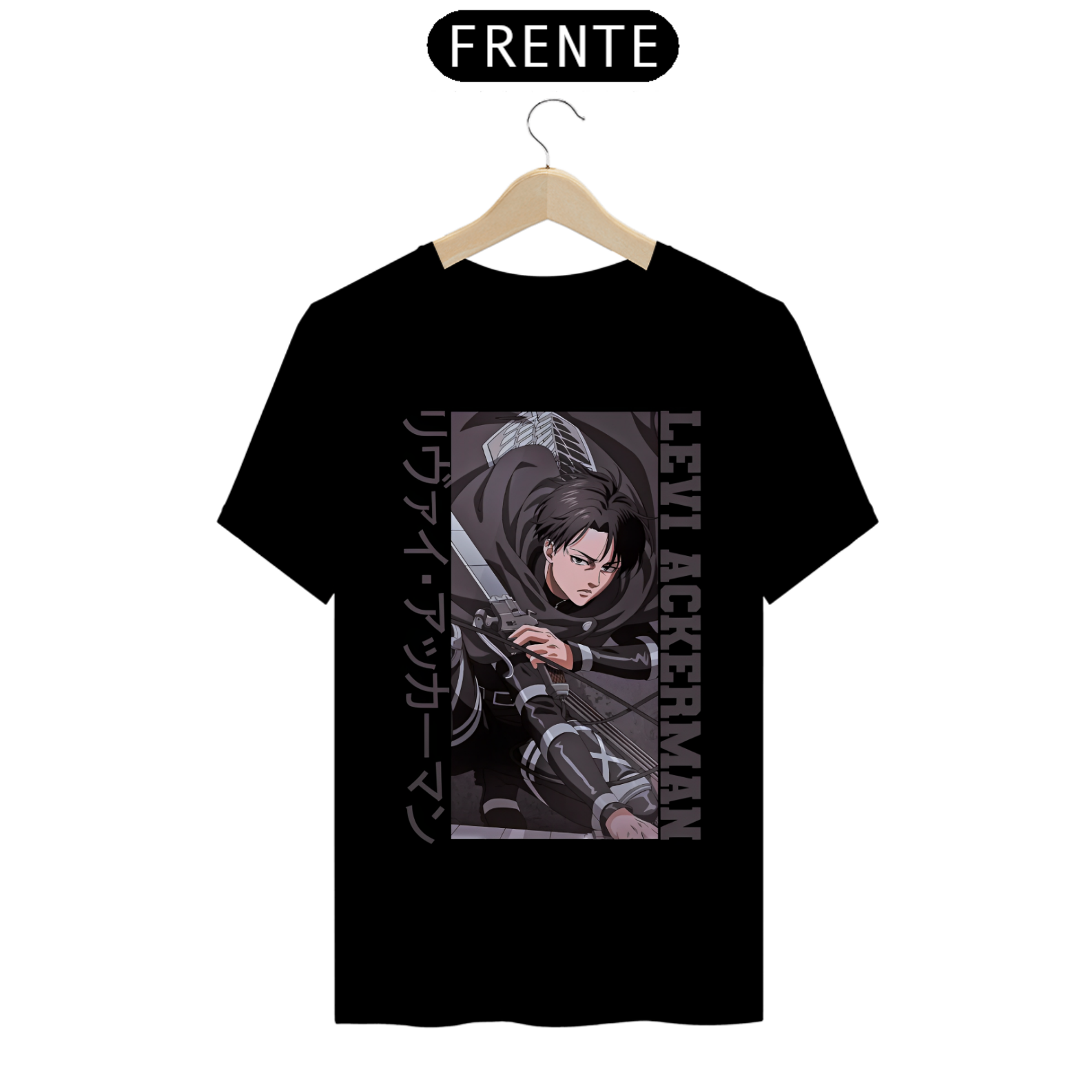 Camiseta - Levi Ackerman (Attack on Titan)