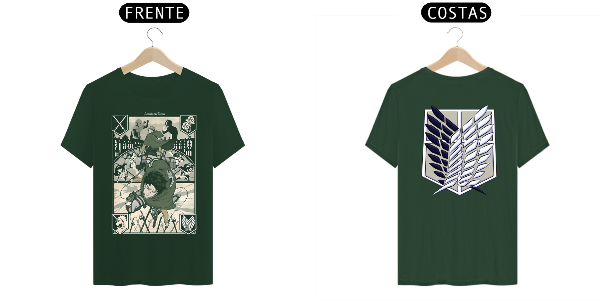 Camiseta - Patrulha de Explorador (Attack on Titan)