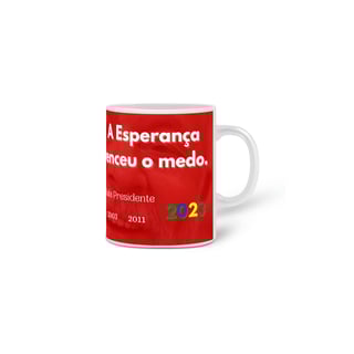 Nome do produto Caneca Lula - A Esperança venceu o medo.