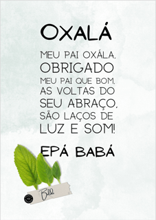 Nome do produto POSTER - OXALÁ