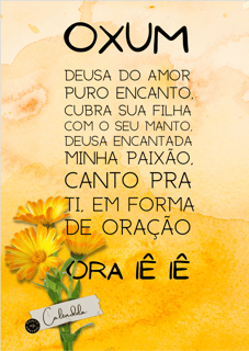 Nome do produto POSTER - OXUM