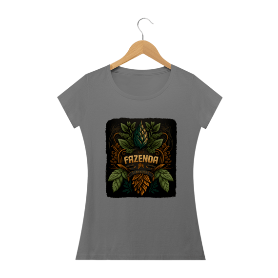 Camiseta Baby Long Estonada - Fazenda Cervejeira Lúpulos