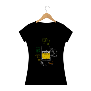 Nome do produto Camiseta Baby Long - Meio cheio ou meio vazio