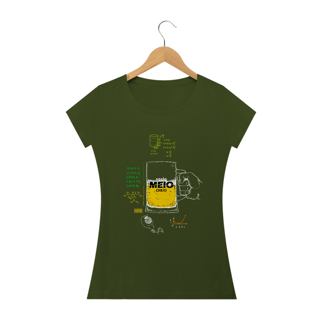 Nome do produto Camiseta Baby Long - Meio cheio ou meio vazio